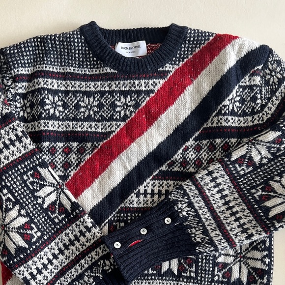 - Thom Browne fair isle wool sweater - Picture 3 of 6
